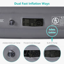 Load image into Gallery viewer, Portable Inflation Air Bed Mattress with Built-in Pump