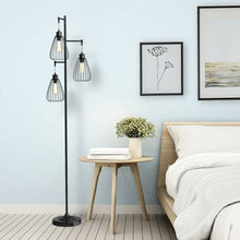 Load image into Gallery viewer, 67" Industrial 3-Light Floor Lamp Tree