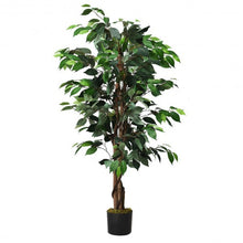 Load image into Gallery viewer, 4 Feet In/Outdoor Trunks Artificial Ficus Silk Tree
