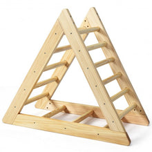 Load image into Gallery viewer, Wooden Climbing Pikler Triangle Ladder for Toddler Step Training