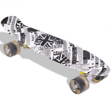 Load image into Gallery viewer, Concise 2 Colors Skateboard with Semi-transparent Wheels