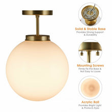 Load image into Gallery viewer, Globe Ceiling Lamp with Acrylic Lamp Shade Bedroom