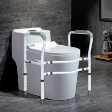 Load image into Gallery viewer, Steel Safety Toilet Rail with Created Fixable Clamp
