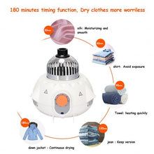 Load image into Gallery viewer, Portable Ventless Laundry Clothes Dryer Folding Drying Machine Heater