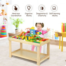 Load image into Gallery viewer, Solid Multifunctional Wood Kids Activity Play Table-Natural