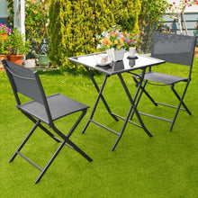 Load image into Gallery viewer, 3 pcs Bistro Outdoor Folding Furniture Set