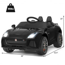 Load image into Gallery viewer, 12V Jaguar F-Type SVR Licensed Kids Ride On Car-Black
