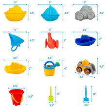 Load image into Gallery viewer, Kids Sand and Water Activity Table Sandbox with 18 Pieces Accessories