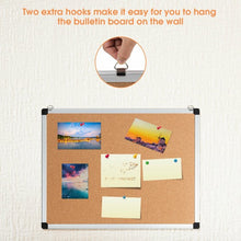 Load image into Gallery viewer, 1 or 3 Pack 24" x 18" Cork Board Set with 10 Thumb Tacks-1 Pack