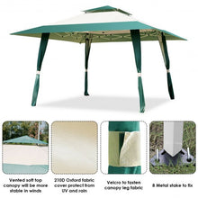 Load image into Gallery viewer, Outdoor Folding Gazebo Canopy Shelter Awning Tent Patio -Green