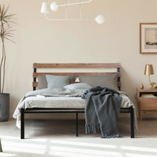 Load image into Gallery viewer, Metal Bed Frame Foundation with Headboard-Full Size