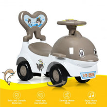 Load image into Gallery viewer, 3-in-1 Baby Walker Sliding Car Pushing Cart Toddler Ride-Gray