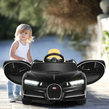 Load image into Gallery viewer, 12V Licensed Bugatti Chiron Kids Ride on Car with Storage Box and MP3-Black