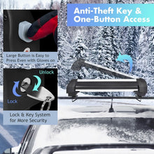 Load image into Gallery viewer, 23"/30" Universal Ski & Snowboard Roof Racks Fit 6 Pairs Skis or 4 Snowboards-M