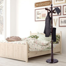 Load image into Gallery viewer, 71" Solid Wood Coat Hat Scarf Rack Hanger Tree Stand