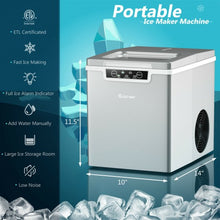 Load image into Gallery viewer, 26Lbs/24H Portable Ice Maker Machine Countertop