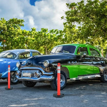 Load image into Gallery viewer, 6 Pack 45" Orange Traffic Delineator Post Cone