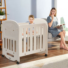 Load image into Gallery viewer, 3-in-1 Baby Bed Crib with 2" Mattress