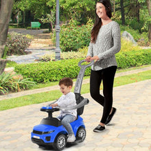 Load image into Gallery viewer, Honey Joy 3 in 1 Ride on Push Car Toddler Stroller Sliding Car with Music-Blue