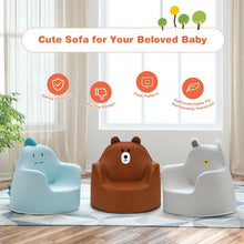 Load image into Gallery viewer, Kids Cartoon Sofa Seat Toddler Children Armchair Couch-Brown