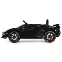 Load image into Gallery viewer, 12 V Licensed Lamborghini SVJ RC Kids Ride On Car with Trunk and Music-Black