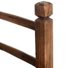Load image into Gallery viewer, 5' Wooden Garden Bridge Arc Stained Finish Footbridge Decorative