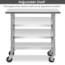 Load image into Gallery viewer, NSF Stainless Steel Commercial Kitchen Prep & Work Table