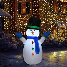 Load image into Gallery viewer, 4 ft Airblown Inflatable Christmas Snowman Decoration