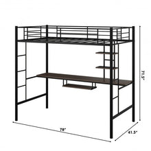 Load image into Gallery viewer, Loft Bunk Space Saving Bunk Bed