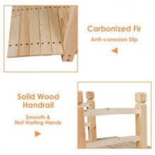 Load image into Gallery viewer, 5' Wooden Garden Bridge Arc Stained Finish Footbridge Decorative