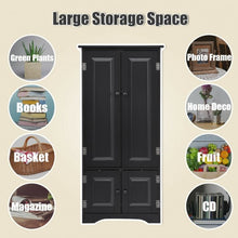 Load image into Gallery viewer, Accent Storage Cabinet Adjustable Shelves-Black