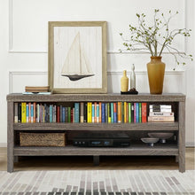 Load image into Gallery viewer, 3-Tier TV Stand Console Cabinet for TV's up to 45" with Storage Shelves-Gray