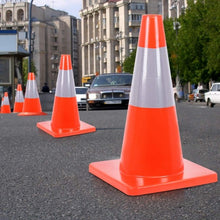 Load image into Gallery viewer, 5 pcs 18" Slim Fluorescent Safety Parking Traffic Cones