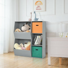 Load image into Gallery viewer, Kids Toy Storage Cabinet Shelf Organizer -Gray