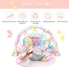 Load image into Gallery viewer, 3 in 1 Fitness Music and Lights Baby Gym Play Mat-Pink