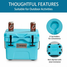 Load image into Gallery viewer, 16 Quart Portable Ice Cooler with 24 Cans-Blue