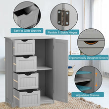 Load image into Gallery viewer, Standing Indoor Wooden Cabinet with 4 Drawers-Gray