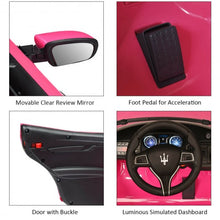 Load image into Gallery viewer, 12 V Remote Control Maserati Licensed Kids Ride on Car-Pink