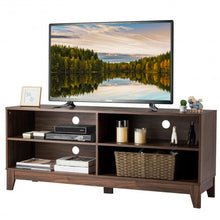 Load image into Gallery viewer, 58" Modern Entertainment Media Center Wood TV Stand-Walnut