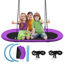 Load image into Gallery viewer, 60" Saucer Surf Outdoor Adjustable Swing Set-Purple