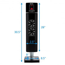 Load image into Gallery viewer, 1500W Portable Tower Heater w/ Timer Remote Control