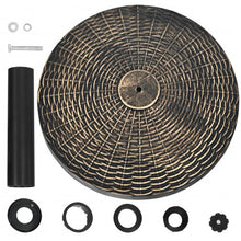 Load image into Gallery viewer, 22Lbs Patio Resin Umbrella Base with Wicker Style for Outdoor Use