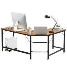 Load image into Gallery viewer, L Shaped Corner Computer Desk Laptop Gaming Table Workstation-Coffee