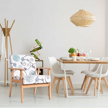 Load image into Gallery viewer, Modern Accent Armchair Fabric Lounge Chair with Rubber Wood Leg-White