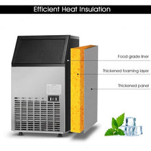Load image into Gallery viewer, Portable Built-In Stainless Steel Commercial Ice Maker