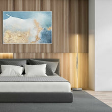 Load image into Gallery viewer, 48" Helix LED Floor Lamp Modern Standing Pole Light-Silver