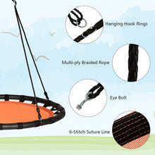 Load image into Gallery viewer, 40" Flying Saucer Round Swing Kids Play Set-Orange