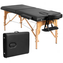Load image into Gallery viewer, Portable Adjustable Facial Spa Bed with Carry Case-Black