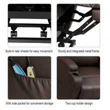 Load image into Gallery viewer, Heated Vibration Massage Power Lift Chair with Remote-Coffee