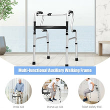 Load image into Gallery viewer, One-Button Folding Aluminum Walking Frame Walker